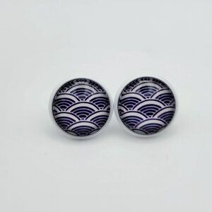 Seigaiha Japanese Ocean Wave Earrings